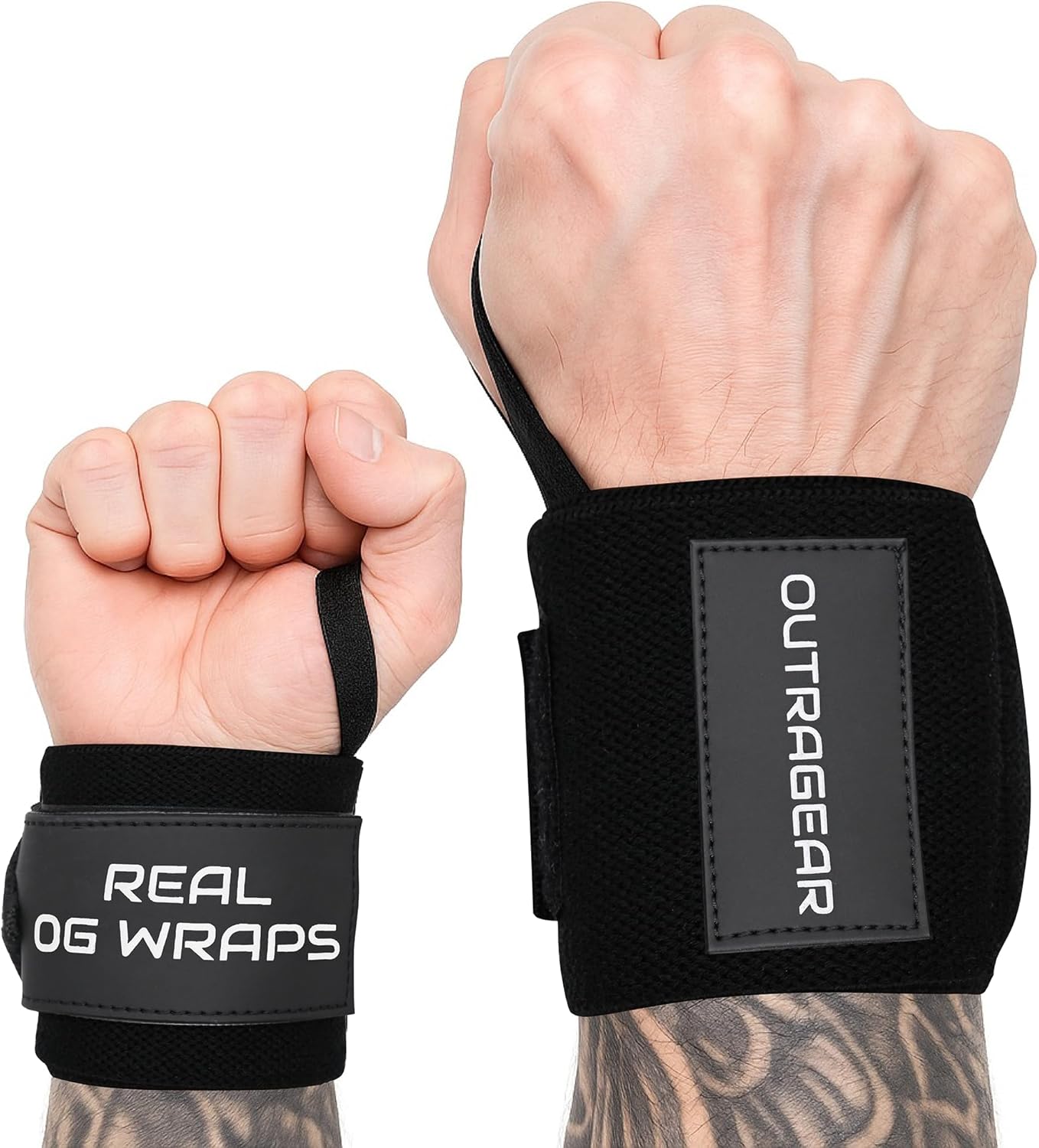 Best Classic Black Weightlifting Wrist Wraps | Premium Quality