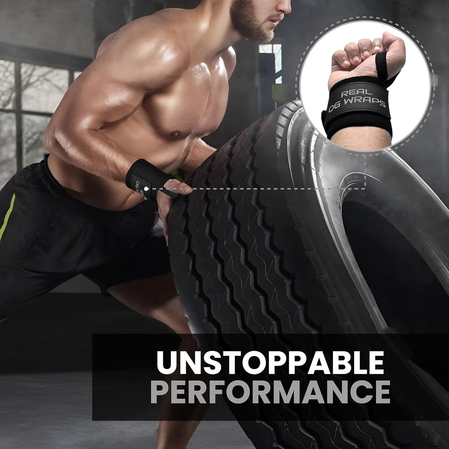 Victory Black Wrist Wraps- Powerlifting Gym Support Gear